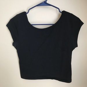 American Eagle Crop Top Criss-Cross Back